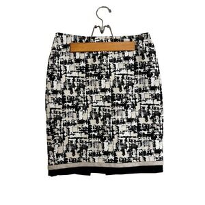 Carlisle Women's Beige‎ Black Tweed Pencil Skirt Career Office Business US 8